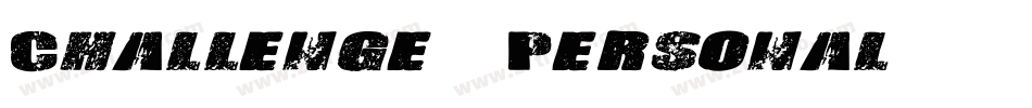 Challenge - Personal字体转换